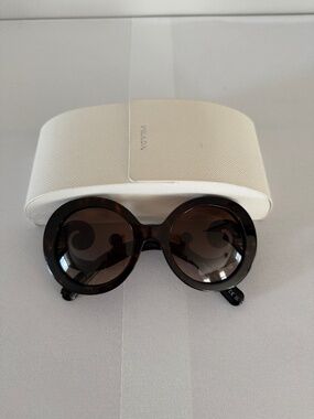 Prada Luxury Vintage Baroque Brown Women's Sunglasses